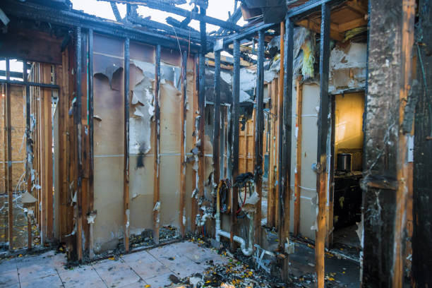 Professional Fire Damage Assessment technician working in Dover, NH